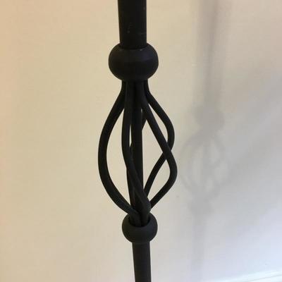 Lot 121 - Metal Floor Lamp & Pair of Small Table Lamps