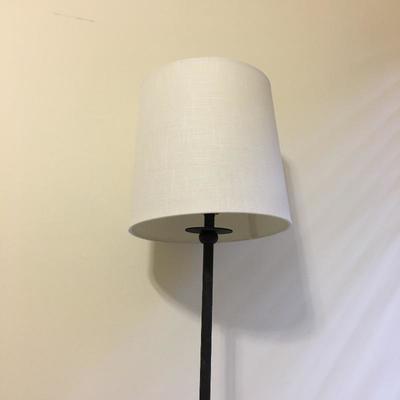 Lot 121 - Metal Floor Lamp & Pair of Small Table Lamps
