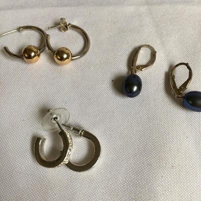 Lot 123 - Silver Colored Earrings 