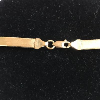 Lot 124 - 14Kt Herringbone Necklace 