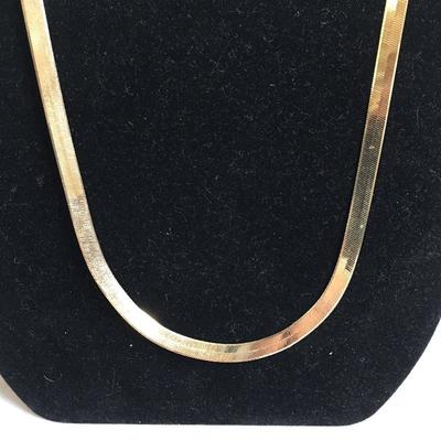 Lot 124 - 14Kt Herringbone Necklace 
