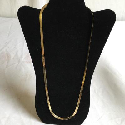 Lot 124 - 14Kt Herringbone Necklace 