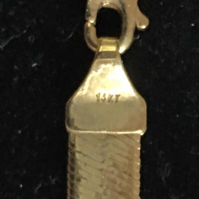 Lot 124 - 14Kt Herringbone Necklace 