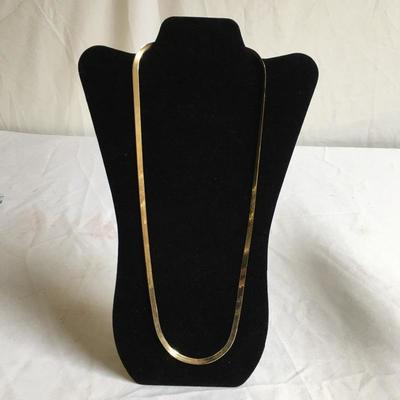 Lot 124 - 14Kt Herringbone Necklace 