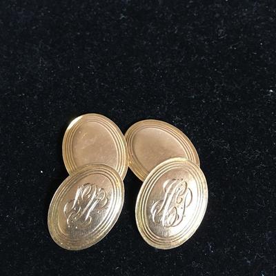 Lot 127 - 10Kt Cufflinks & More