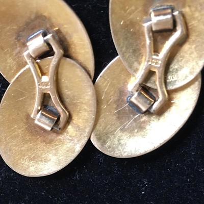 Lot 127 - 10Kt Cufflinks & More