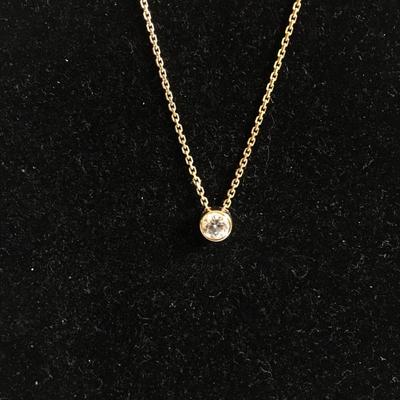 Lot 128 - Pair of 14K Necklaces with Pendants 