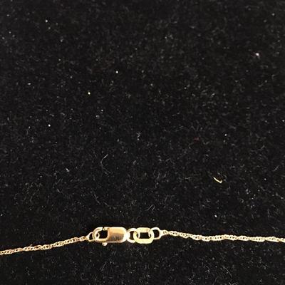 Lot 128 - Pair of 14K Necklaces with Pendants 
