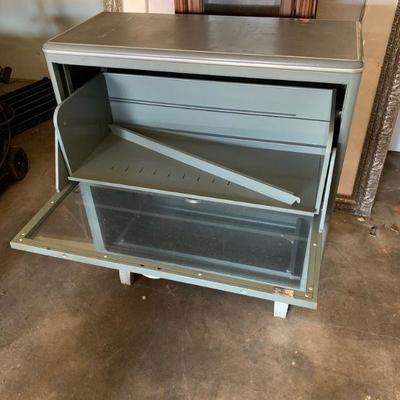 MCM double glass door file cabinet #3