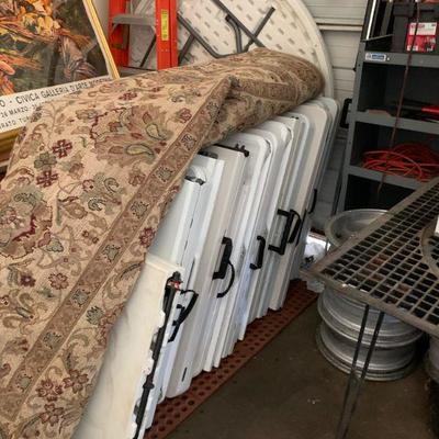 10 six foot folding tables 