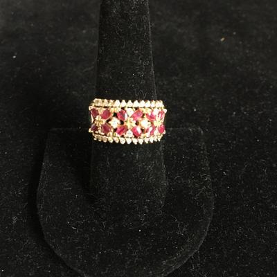 Lot 145 - Ruby & Diamond 14K Ring