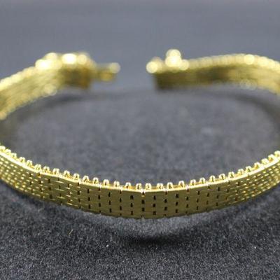 LOT#4: Stamped 14K Gold Bracelet #1