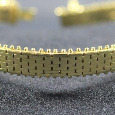 LOT#4: Stamped 14K Gold Bracelet #1