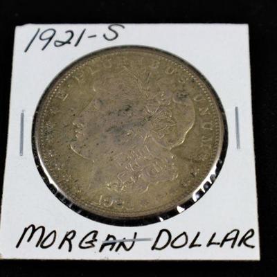 LOT#15: 1921-S Morgan Dollar #2