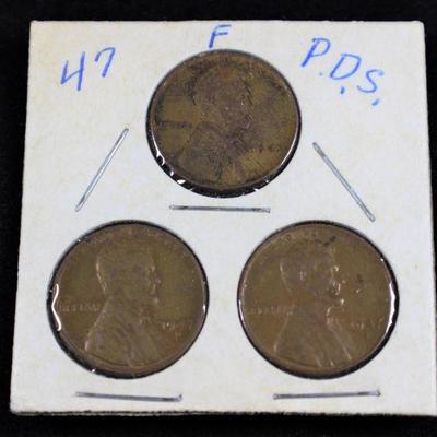 LOT#16: 1947 Lincoln Cents #2