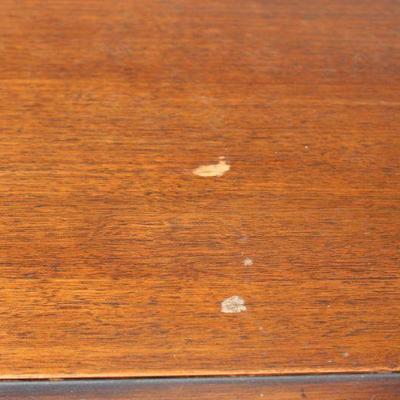 Antique Three Piece Walnut Berkey and Gay Dining Room Furniture -Low Boy-Table-Blind Door Cabinet