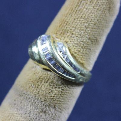 LOT#21: Faintly Stamped Gold Colored Ring