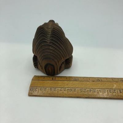 Carved Wood Creature Figurine