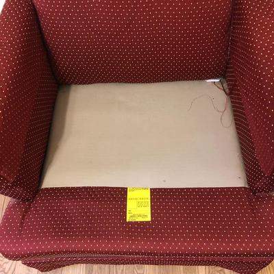 Lot 147 - Red Armchair