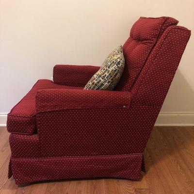 Lot 147 - Red Armchair