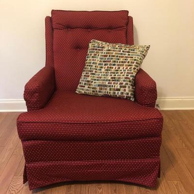 Lot 147 - Red Armchair