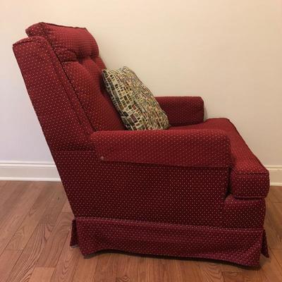 Lot 147 - Red Armchair