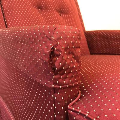 Lot 147 - Red Armchair