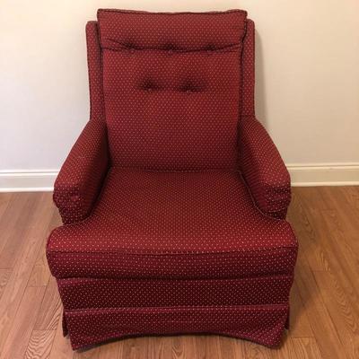 Lot 147 - Red Armchair