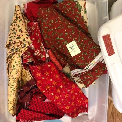 Lot 151 - Miscellaneous Fabrics and Bins