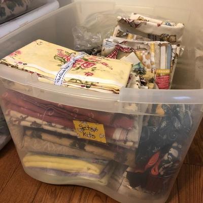 Lot 151 - Miscellaneous Fabrics and Bins