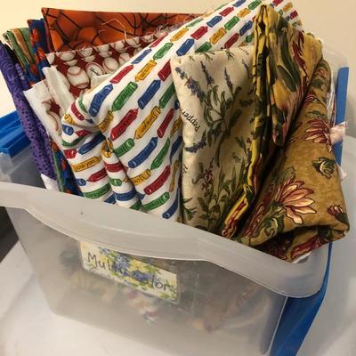 Lot 151 - Miscellaneous Fabrics and Bins