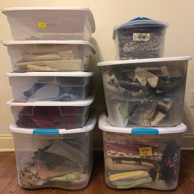 Lot 151 - Miscellaneous Fabrics and Bins