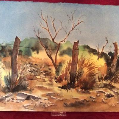 Lot 10 Watercolor Desert theme