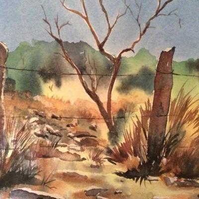 Lot 10 Watercolor Desert theme