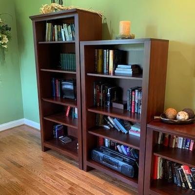 Thomasville Open Bookcases Large $225, Medium $175 and Small $100