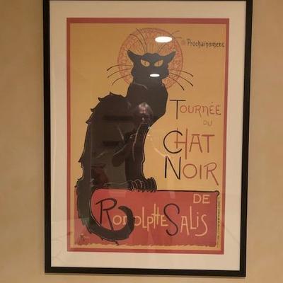 Chat Noir Framed Poster $75