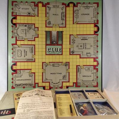 Vintage Clue Game & Board