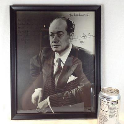Autographed Framed Photo of Martial Singher