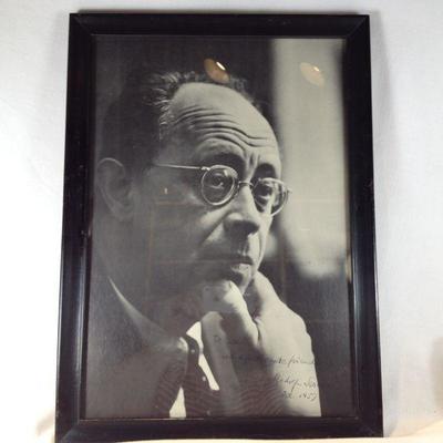Autographed Framed Photo of Rudolf Serkin