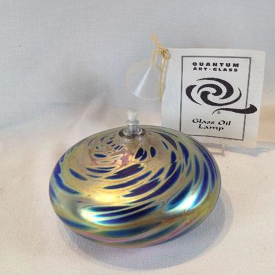 Art Glass Oil Lamp