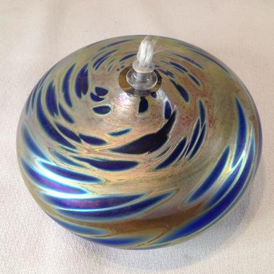 Art Glass Oil Lamp