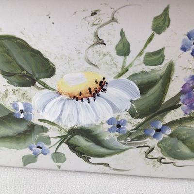 Artist-Painted Enameled Casserole Dish