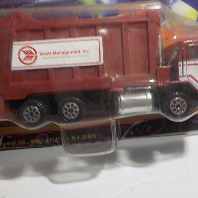 NHRA  " Warren Johnson" Racer and Waste management truck.