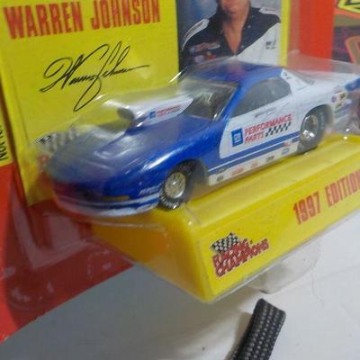 NHRA  " Warren Johnson" Racer and Waste management truck.