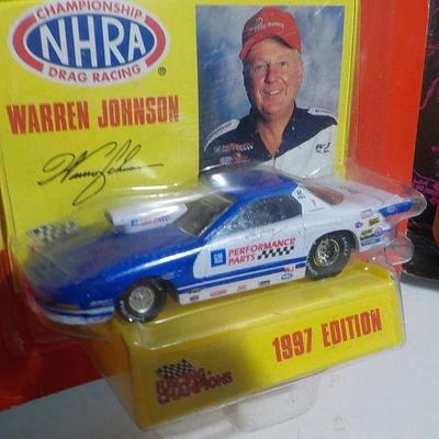 NHRA  " Warren Johnson" Racer and Waste management truck.