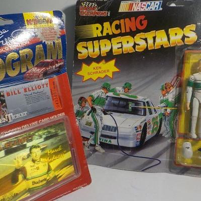 Bill Elliot Hollogram and Ken Schrader super star figure.