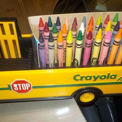 Crayola Crayon Bus with crayon's.