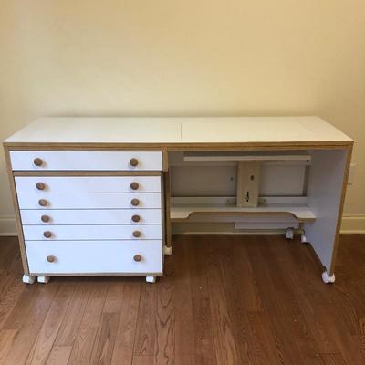 Lot 156 - Horn Cabinet Sewing Table