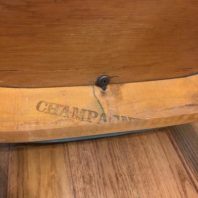 Lot 160 - Vintage Chair and Shelf