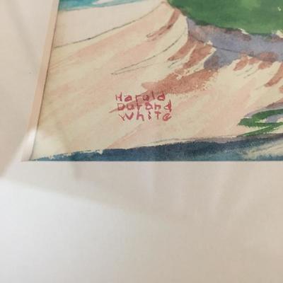 Lot 165 - Harold Durand White Signed Artwork